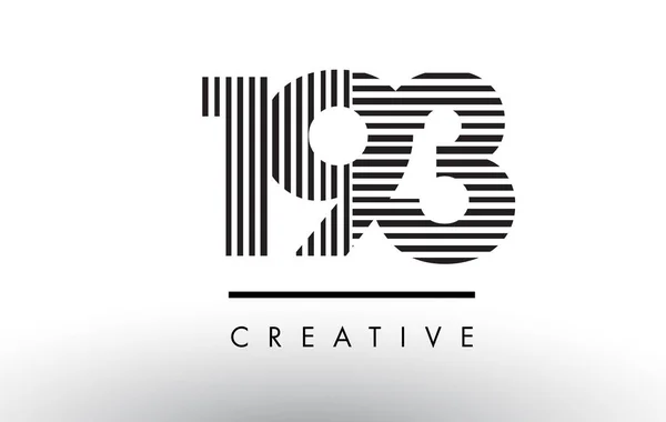 Logo Tasarım 193 siyah ve beyaz satır sayısı. — Stok Vektör