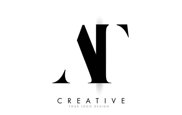 Letter Logo Design Com Design Ilustração Vetor Corte Sombra Criativo —  Vetores de Stock