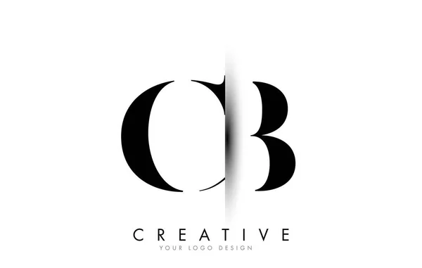 Carta Logo Design Com Criativa Sombra Corte Vector Ilustração Design —  Vetores de Stock