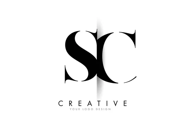 Letter Σχεδιασμός Λογότυπο Creative Shadow Cut Σχεδιασμός Εικονογράφησης Διάνυσμα — Διανυσματικό Αρχείο