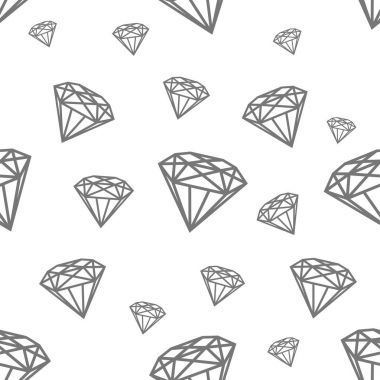 Elmas ile modern seamless modeli. Siyah jewerly desen modern moda, kapak, kitaplar, kumaş için.