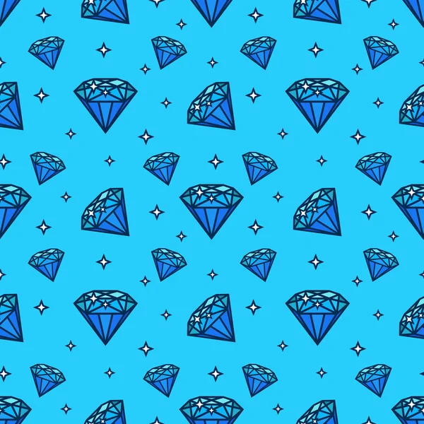 Διάνυσμα απρόσκοπτη μοτίβο με εικονίδια στολίδι και διαμάντι. Υφή και ο σχεδιασμός στοιχείο με επίπεδη εικονίδιο ΚΟΣΜΗΜΑΤΑ — Διανυσματικό Αρχείο