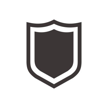 Beyaz arka plan üzerinde izole trendy düz stilde kalkan kutsal kişilerin resmi. Vektör çizim, Eps10.