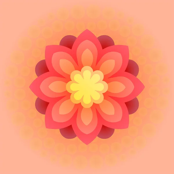 Beautiful colorful flower. Vector illustration. — Stock Vector