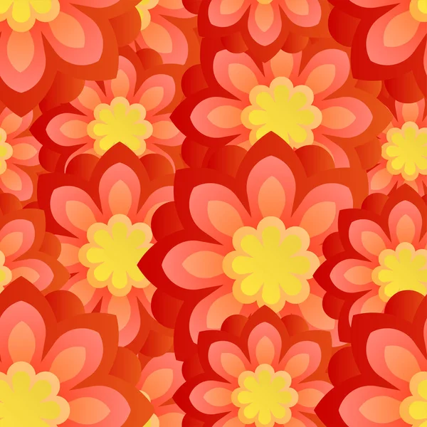 Cute red flowers background — Stock Vector © Danussa 5687819