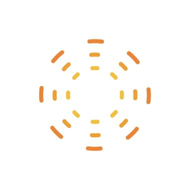 soyut güneş simgesi