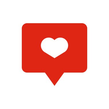 Beyaz arka plan üzerinde izole kırmızı bir iğne üzerinde kalp simgesi gibi. Sembol gibi