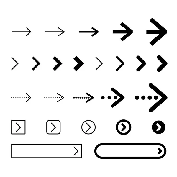 Conjunto de flechas vector ilustración — Vector de stock