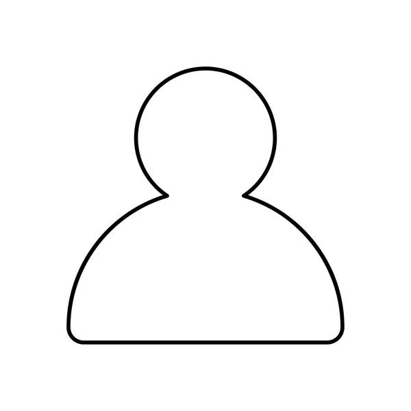 Wektor profil ikonę konturu. Ilustracja na białym tle wektor podszewką dla projektu sieci web lub aplikacji. — Wektor stockowy