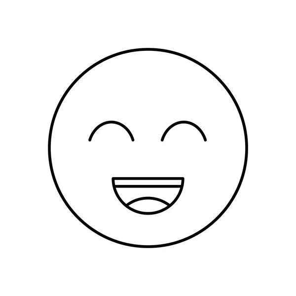 Ícone de contorno de sorriso. Ilustração isolada forrada por vetores para web ou design de aplicativos . — Vetor de Stock