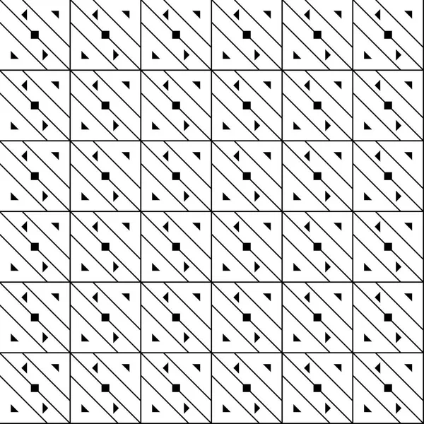 Vektor linje och trianglar sömlösa mönster. Geometrisk bakgrund med former — Stock vektor