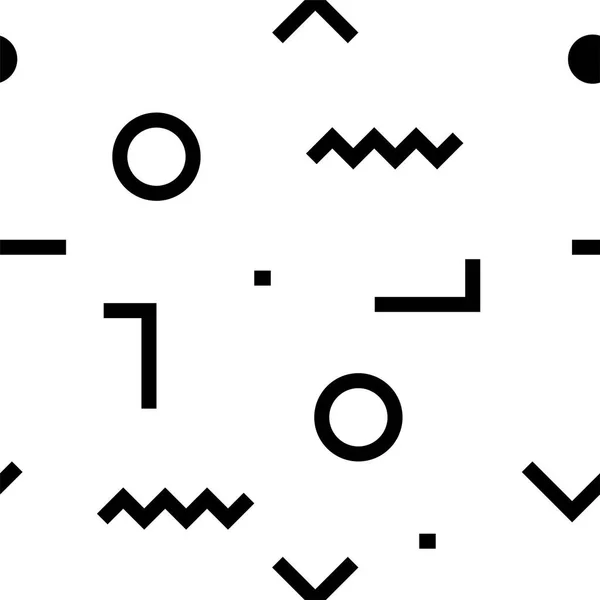 Hipster-Muster abstrakte geometrische Linienformen. Mode-Stil nahtlosen Hintergrund. Vektorillustration für Textildesign, Papier- und Webseiten-Design. — Stockvektor