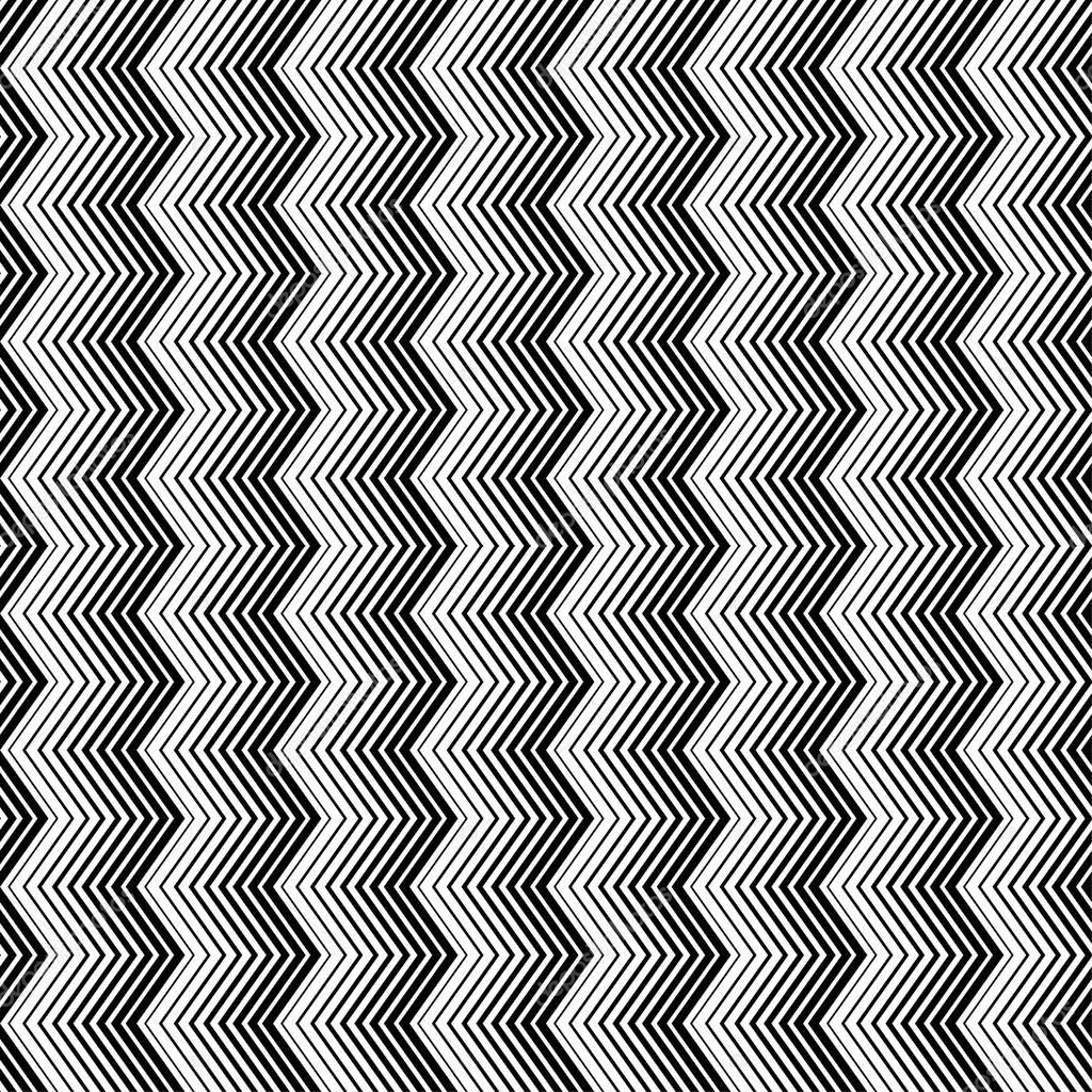 Wavy zigzag vertical lines seamless pattern. Seamlessly repeatable background.