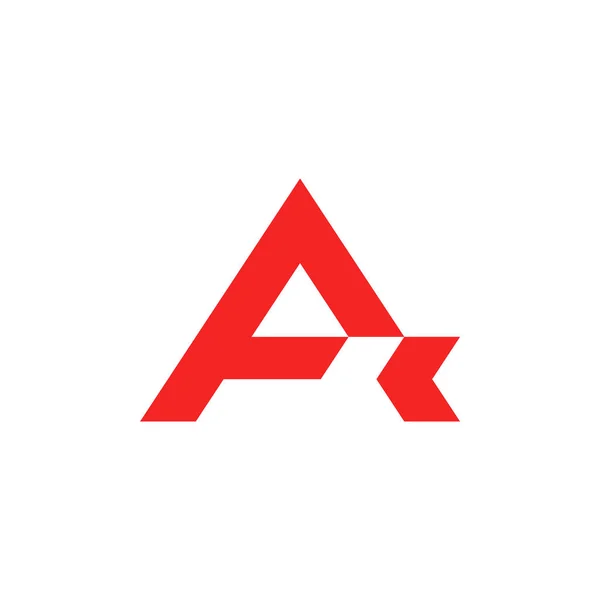 Carta vermelha um logotipo —  Vetores de Stock