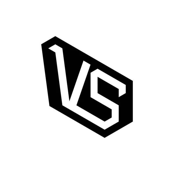 Competição de símbolos VS ilustração vetorial. Ícone de verso —  Vetores de Stock