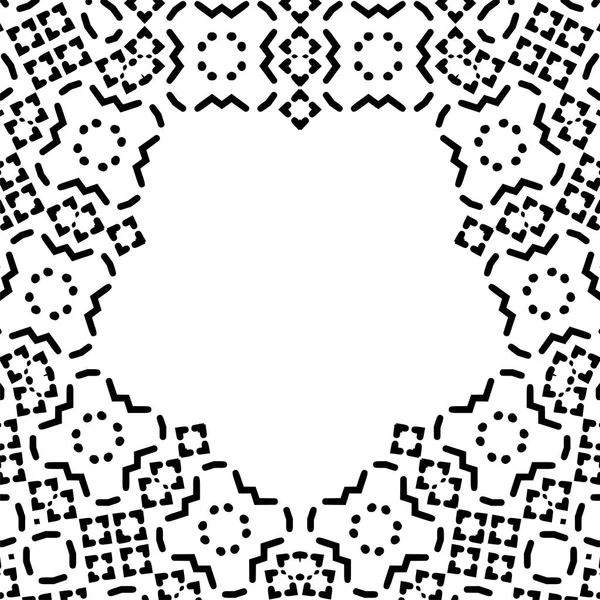 Творчий візерунок з чорно-білим орнаментом. Абстрактний арабський фон Векторні ілюстрації — стоковий вектор