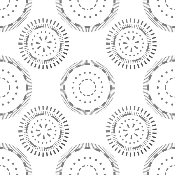 Dikişsiz desen gri daireler ve nokta. Yaratıcı Şablon arka plan tasarımı. Modern trendy süsleme.