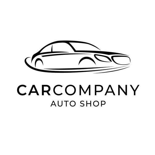 Auto dealer shop template emblem. Creative logo design for car service brand company. — Stock Vector