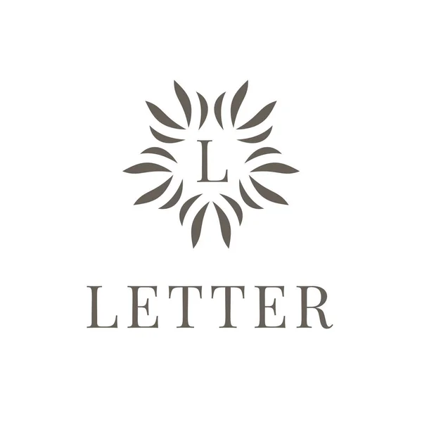 Lettera L logo icona elemento modello di design su sfondo bianco. Simbolo moderno per aziende o aziende . — Vettoriale Stock