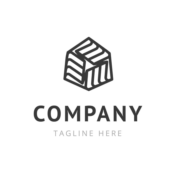 Креативный дизайн логотипа компании. Модный символ для бизнес-бренда. Изолированный корпоративный шаблон . — стоковый вектор