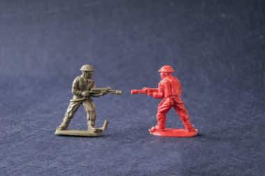 Oyuncak modeli askerler mücadele minyatür