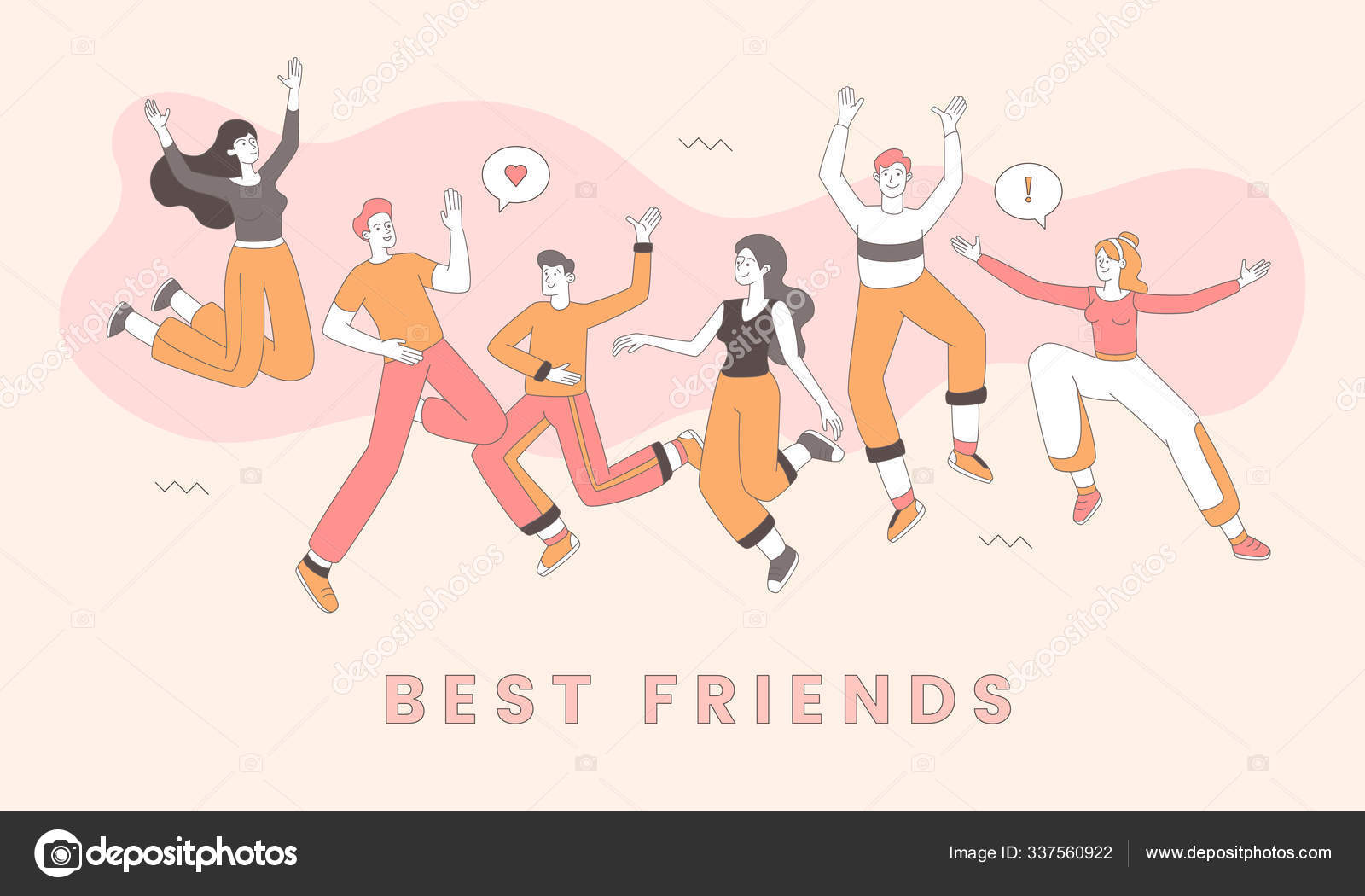 Friendship day celebration banner vector template. Best friends partying together, cheerful men and women cartoon characters. Joyful young adults in casual clothes having fun outline illustration Stock Vector Image by ©plahotya #337560922 Friendship day celebration banner vector template. Best friends partying together, cheerful men and women cartoon characters. Joyful young adults in casual clothes having fun outline illustration Stock Vector Image by ©plahotya #337560922