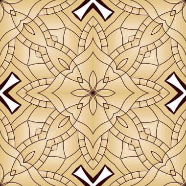 Parlak Dikişsiz soyut desen, mandala.