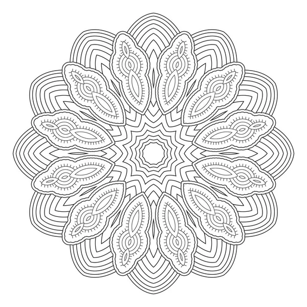 Patrón abstracto blanco y negro, mandala . — Vector de stock