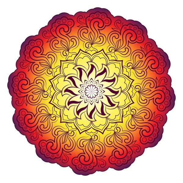Bright abstract pattern, mandala. — Stock Vector