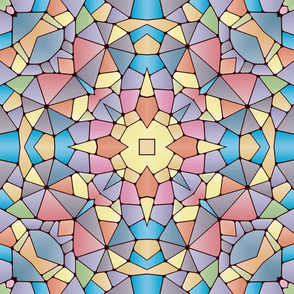 Pola abstrak terang, kaleidoskop . - Stok Vektor