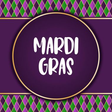 Mardi Gras tatil arka plan. Vektör şablon Eps10.