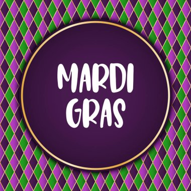 Mardi Gras tatil arka plan. Vektör şablon Eps10.