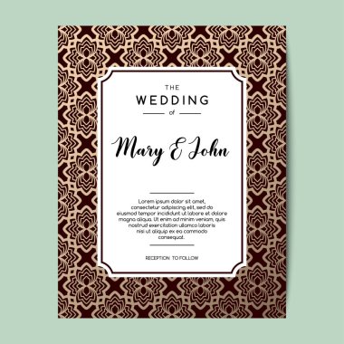 Şık düğün davetiyesi arka plan. Kart tasarımı ile çiçek süsleme.