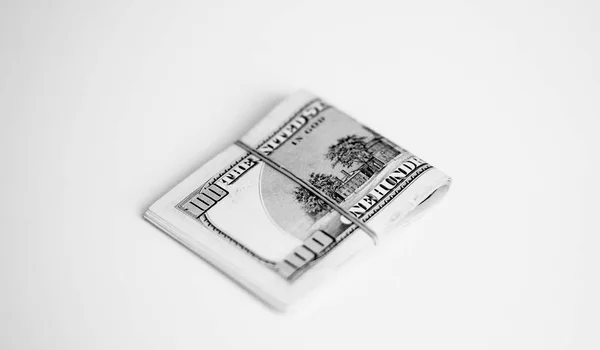 Stack of dollars in monochrome — Stock Photo, Image