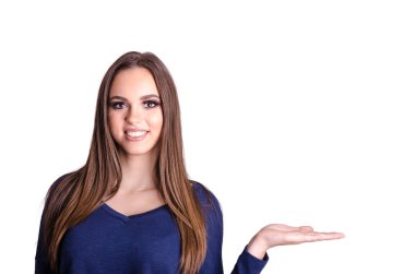  Kız boş bir ele sahip 