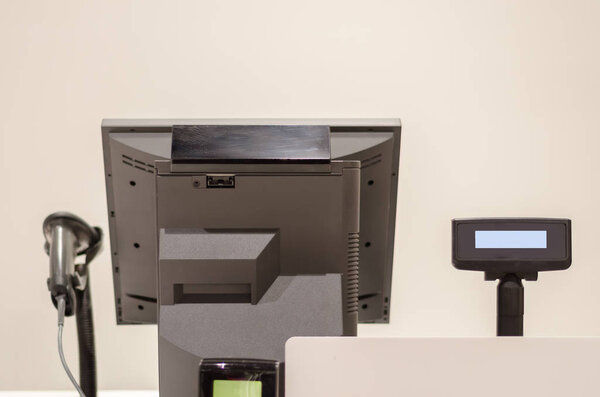 bar code reader and monito