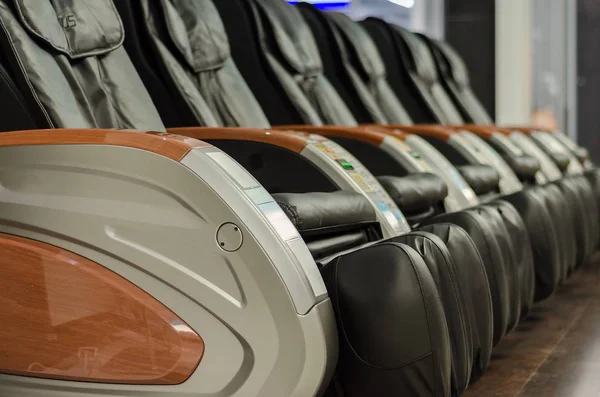 Massage chairs  at the mall — Stock Photo, Image