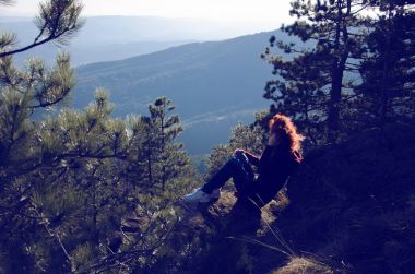 dağlarda zevk kız