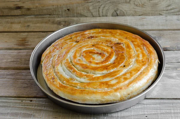 Runde Bük oder Kuchen — Stockfoto