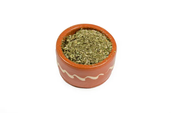 Oregano kruid in een kopje — Stockfoto