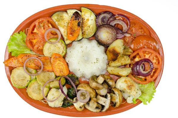 Míchaná grilovaná zelenina — Stock fotografie