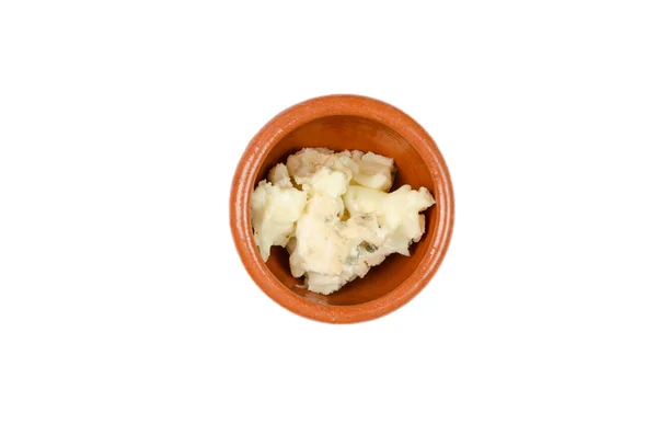 Sos gorgonzola într-o tigaie mică — Fotografie, imagine de stoc