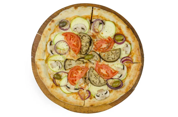 Pizza vegetariana saborosa — Fotografia de Stock