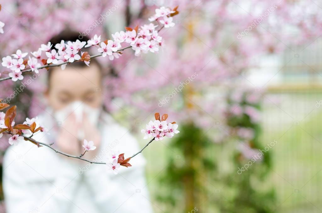 Allergic reactions to spring flowers, pollen, ragweed