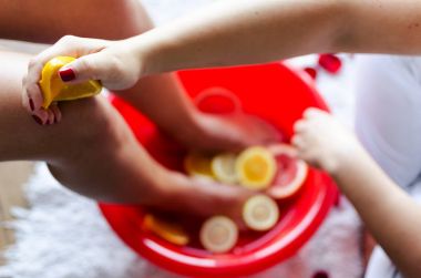 Ayak bakımı bir spa merkezi