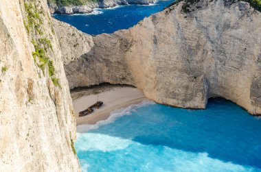 Navagio beach eski gemi