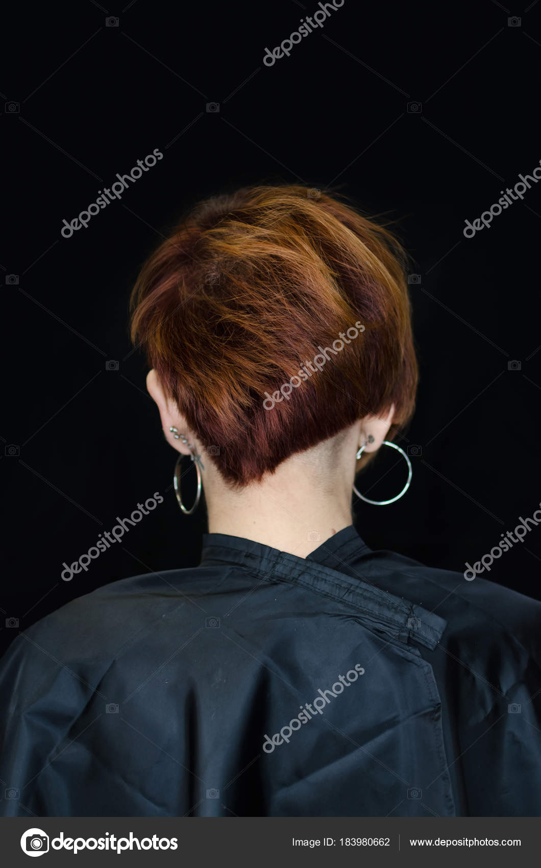 Photos Back View Bob Haircut Dissymetric Hairstyle Real Bob