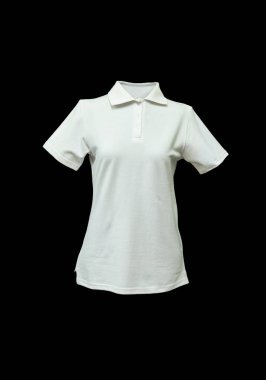 Beyaz çalışma gömlek, siyah bir arka plan üzerinde klasik giyim