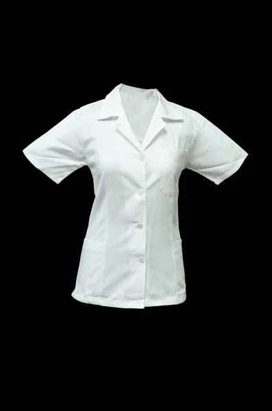 Camicia Cotone Bianco Sfondo Nero People Body Doll Spazio Testo — Foto Stock