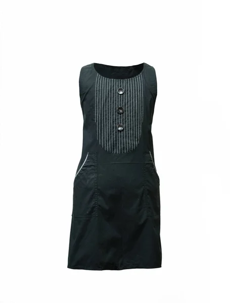 Στολή Μαυρο Μακρυ Φορεμα Εργασία Για Καφετέρια Κομμωτήριο Έννοια Ρούχα — Φωτογραφία Αρχείου